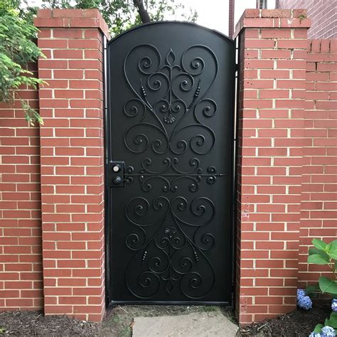 solid metal gates for garden